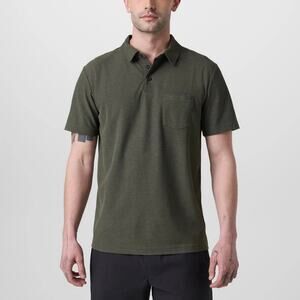 Vuori Ace Performance Oregano Green Polo Shirt S NEW Short Sleeve Pocket Tee NWT